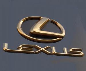 пазл Логотип Лексус, японский бренд элитных автомобилей